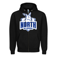 Black north melbourne fc Zipper Hoodie - linhVisuals