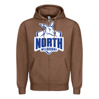 Chestnut north melbourne fc Zipper Hoodie - linhVisuals