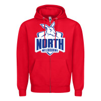 Red north melbourne fc Zipper Hoodie - linhVisuals
