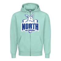 Seafoam north melbourne fc Zipper Hoodie - linhVisuals