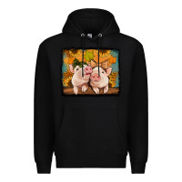 Black fall pigs Premium Hoodie - Jasminsmagicworld