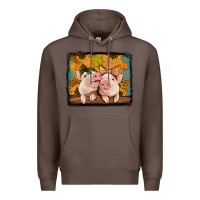 Coffee fall pigs Premium Hoodie - Jasminsmagicworld