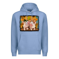 Colony Blue fall pigs Premium Hoodie - Jasminsmagicworld