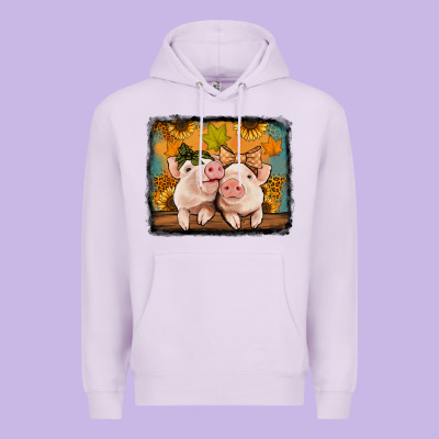 Fall Pigs Premium Hoodie Designed By Jasminsmagicworld