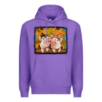 Purple fall pigs Premium Hoodie - Jasminsmagicworld