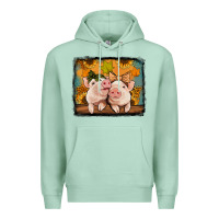 Seafoam fall pigs Premium Hoodie - Jasminsmagicworld