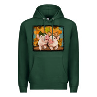 Sports Green fall pigs Premium Hoodie - Jasminsmagicworld