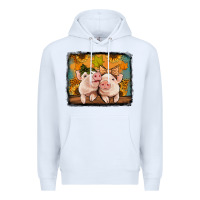 White fall pigs Premium Hoodie - Jasminsmagicworld