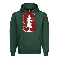 Sports Green stanford cardinal Zipper Hoodie - linhVisuals