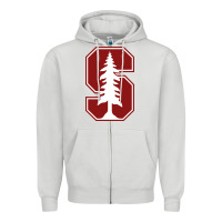 Dove Grey stanford cardinal Zipper Hoodie - linhVisuals