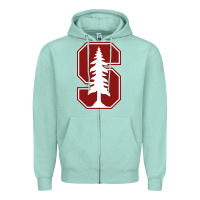 Seafoam stanford cardinal Zipper Hoodie - linhVisuals