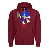 Burgundy Söniĉ Kids Zipper Hoodie - linhVisuals
