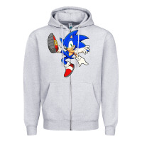 Heather Grey Söniĉ Kids Zipper Hoodie - linhVisuals