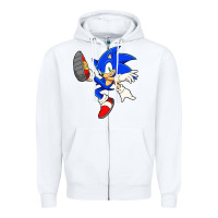 White Söniĉ Kids Zipper Hoodie - linhVisuals