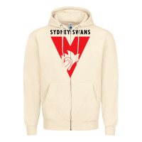 Sandshell sydney swans Zipper Hoodie - linhVisuals