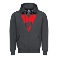 Smoke sydney swans Zipper Hoodie - linhVisuals