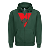 Sports Green sydney swans Zipper Hoodie - linhVisuals