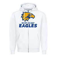 White west coast eagles Zipper Hoodie - linhVisuals
