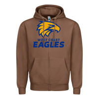 Chestnut west coast eagles Zipper Hoodie - linhVisuals