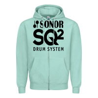 Seafoam Sonor Drum Zipper Hoodie - linhVisuals