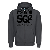 Smoke Sonor Drum Zipper Hoodie - linhVisuals