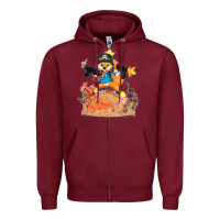 Burgundy conker the squirrel, bad, video game, game, green, squirel Zipper Hoodie - linhVisuals