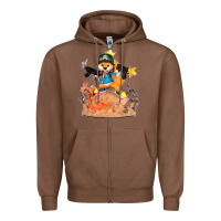 Chestnut conker the squirrel, bad, video game, game, green, squirel Zipper Hoodie - linhVisuals