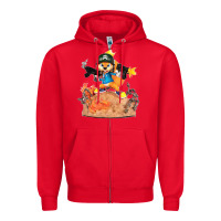 Red conker the squirrel, bad, video game, game, green, squirel Zipper Hoodie - linhVisuals