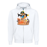 White conker the squirrel, bad, video game, game, green, squirel Zipper Hoodie - linhVisuals