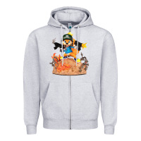 Heather Grey conker the squirrel, bad, video game, game, green, squirel Zipper Hoodie - linhVisuals