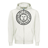 Oatmeal Heather bowdoin college x Zipper Hoodie - linhVisuals