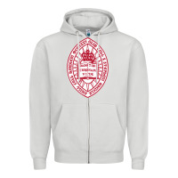 Dove Grey bard college Zipper Hoodie - linhVisuals