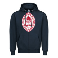 Navy bard college Zipper Hoodie - linhVisuals