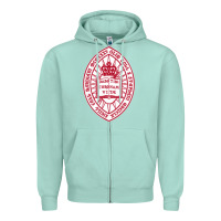 Seafoam bard college Zipper Hoodie - linhVisuals
