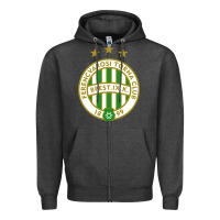 Charcoal Heather the-ferencváros-pen Zipper Hoodie - linhVisuals