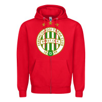 Red the-ferencváros-pen Zipper Hoodie - linhVisuals