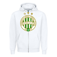 White the-ferencváros-pen Zipper Hoodie - linhVisuals