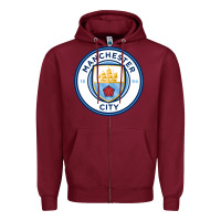 Burgundy the-manchester-city-pen Zipper Hoodie - linhVisuals