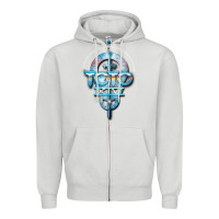 Dove Grey toto black dwi Zipper Hoodie - linhVisuals