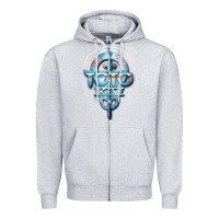 Heather Grey toto black dwi Zipper Hoodie - linhVisuals