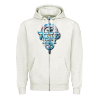 Oatmeal Heather toto black dwi Zipper Hoodie - linhVisuals