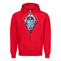 Red toto black dwi Zipper Hoodie - linhVisuals
