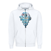 White toto black dwi Zipper Hoodie - linhVisuals