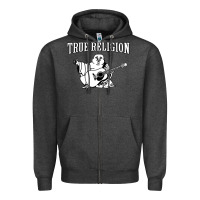 Charcoal Heather true religion [tw] Zipper Hoodie - linhVisuals