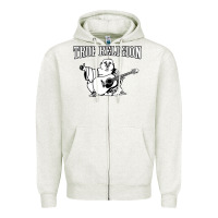 Oatmeal Heather true religion [tw] Zipper Hoodie - linhVisuals
