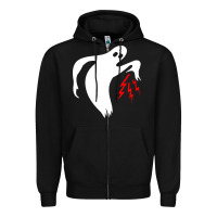 Black the ghost army Zipper Hoodie - linhVisuals