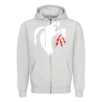 Dove Grey the ghost army Zipper Hoodie - linhVisuals