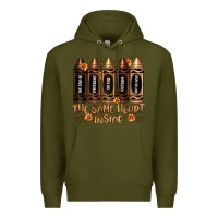 Army Green the same heart inside artiststas Premium Hoodie - Artiststas
