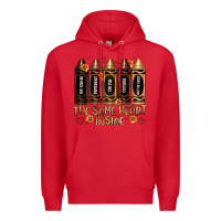 Red the same heart inside artiststas Premium Hoodie - Artiststas