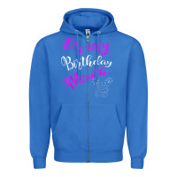 True Royal it's my birthday month party Zipper Hoodie - linhVisuals